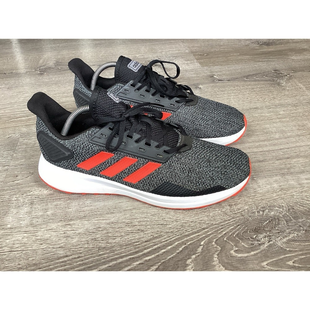 Adidas Cloudfoam Mens 10.5 Ortholite Black Active Red Running Sneakers G28902